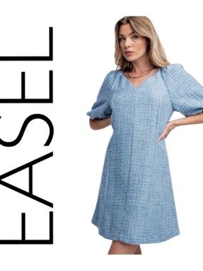EASEL NWT DRESS PERI BLUE (C1)